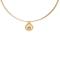 925/- pendant, gold-plated, matt, peridot 0,52ct