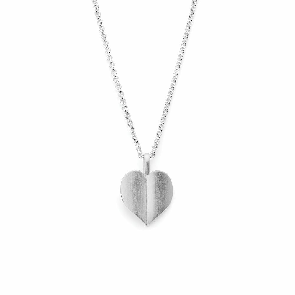 925/- pendant, rhodium-plated, matt