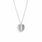 925/- pendant, rhodium-plated, matt
