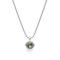 925/- pendant, matt/pol.,amethyst green 3,1ct