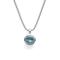 925/- pendant, matt/pol., blue topaz 4,03ct
