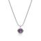 925/- pendant, matt/polished, amethyst 3,1ct
