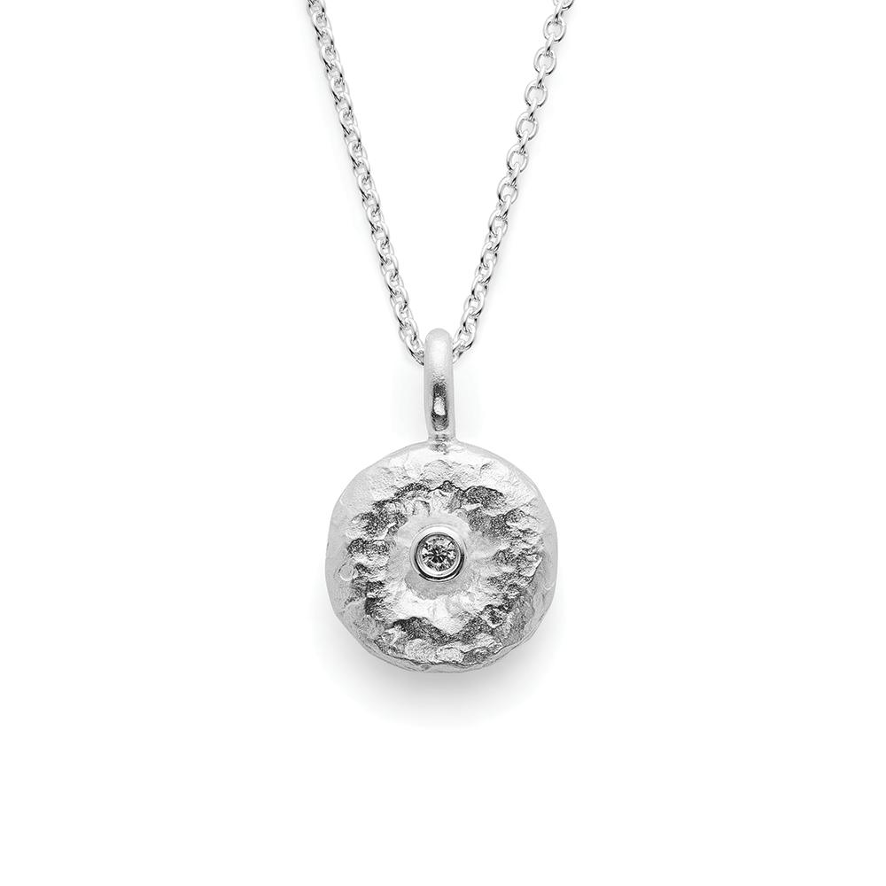 925/pendant,rh.-pl.,special text.,dia. 0,02ct W-SI