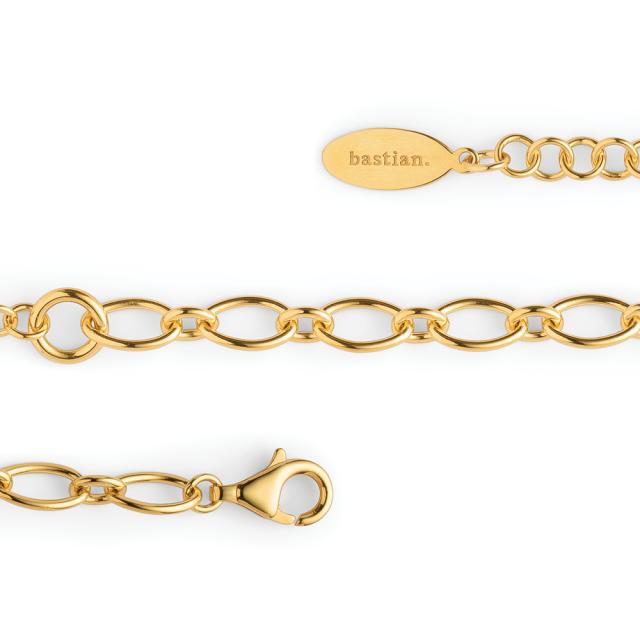 925/- bracelet, gold-plated, poliert, 45+3cm