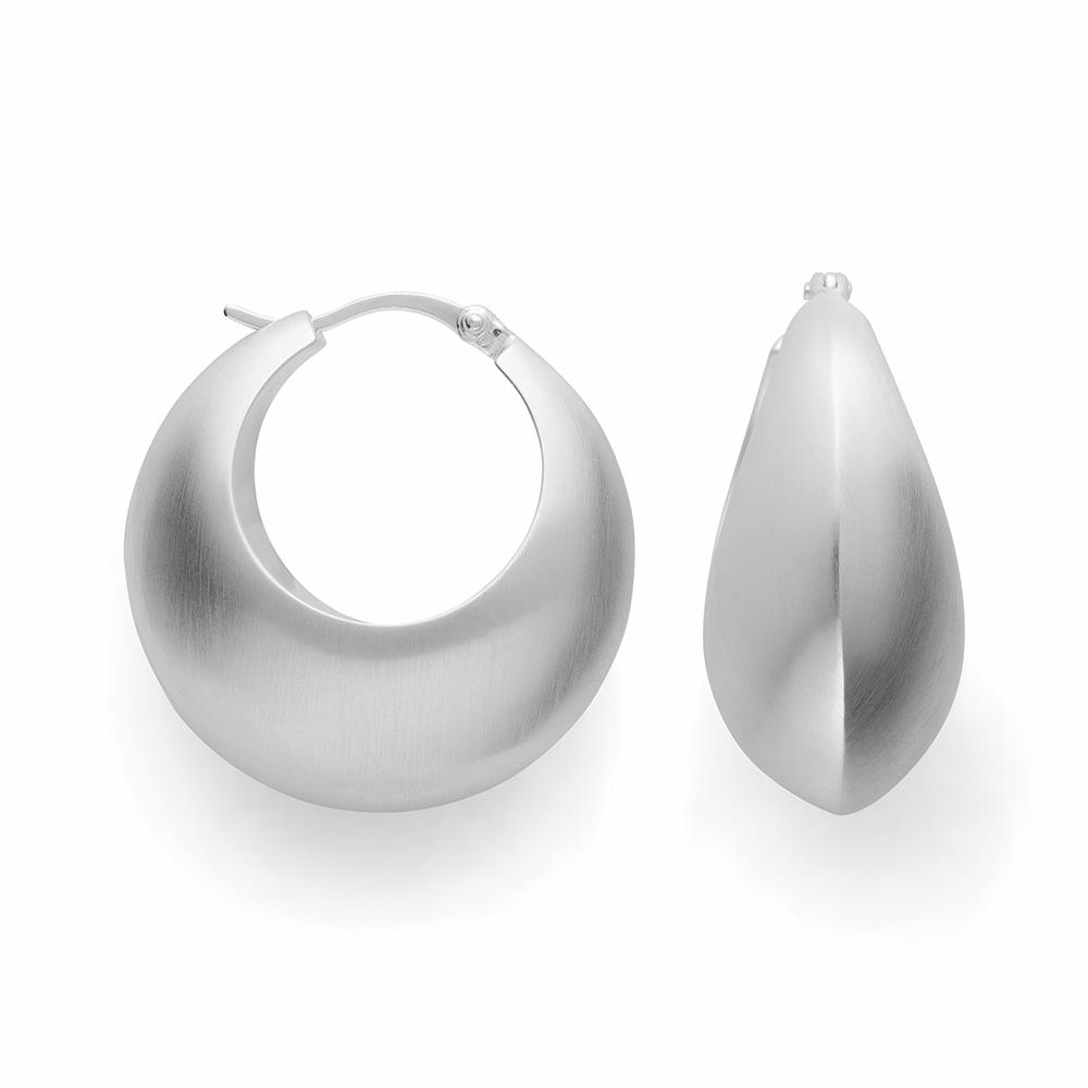 925/- hinge earrings, matt
