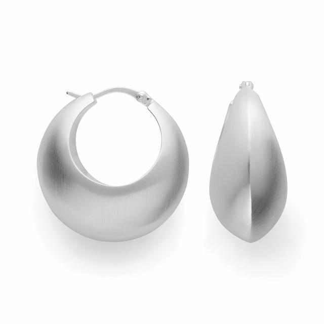 925/- hinge earrings, matt