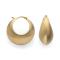 925/- earrings, gold-plated, matt
