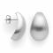 925/- ear studs, rhodium-plated, matt