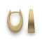 925/- hinge earrings, gold-plated, matt