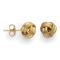 925/- ear studs, gold-plated, matt