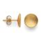 925/- ear studs, gold-plated, matt/polished, 8mm