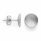 925/- ear studs, matt/polished,10mm