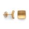 925/- ear studs, gold-plated, matt/polished, 10mm