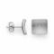925/-ear studs, rh.-plated, scratch matt/pol.,10mm