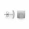 925/- ear studs, scratch matt/polished, 10mm