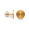925/- ear studs, gold-plated, matt/polished, 10mm