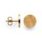 925/- ear studs, gold-pl., scratch matt/pol., 10mm