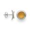 925/- ear studs, gold-plated, scratch matt