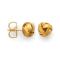 925/- ear studs, gold-plated, scratch matt