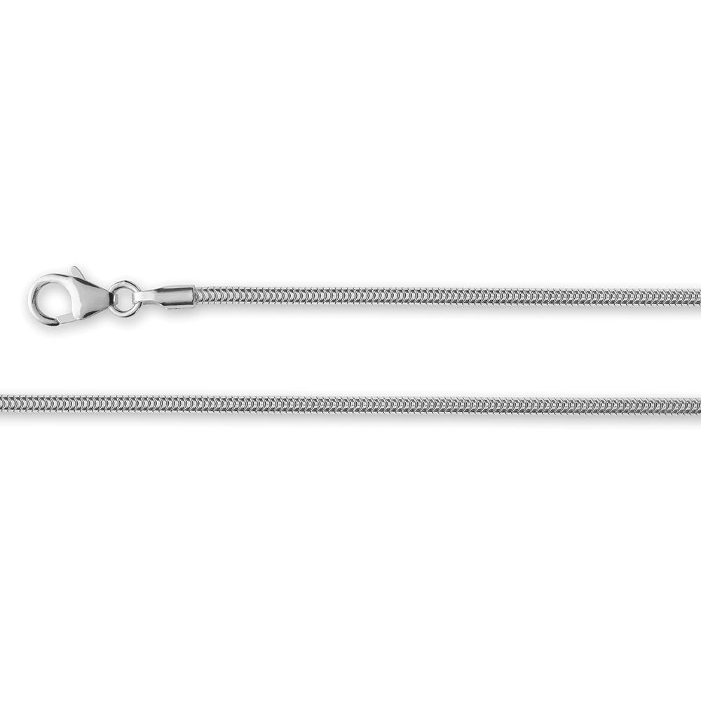 925/- snake chain, matt, 1,6mm