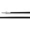 Cable steel 12-rows, black, double clip