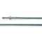 Cable steel 5-rows, silver-pl.,blue, double clip