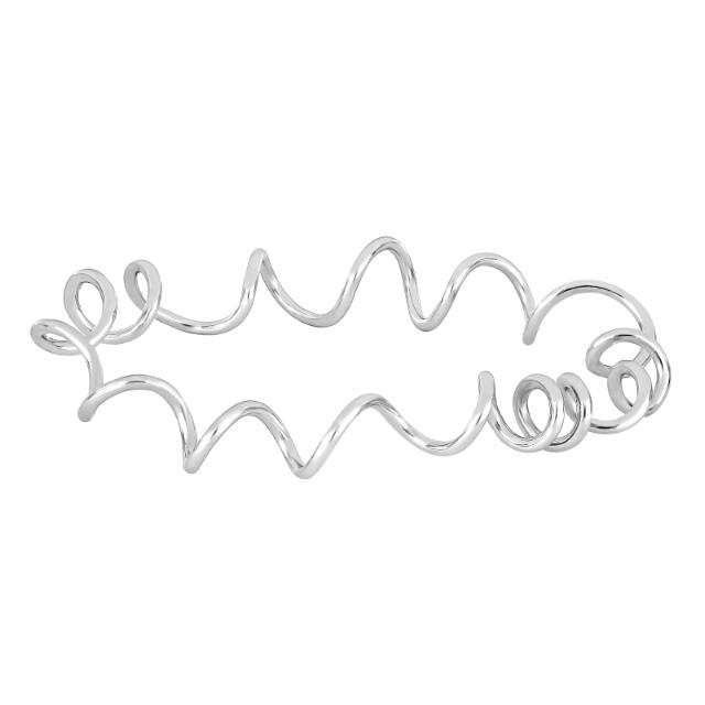 Silver rhod. Bangle 62mm 