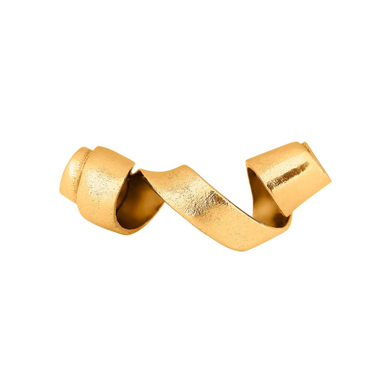 Silver goldplated claps - matt 