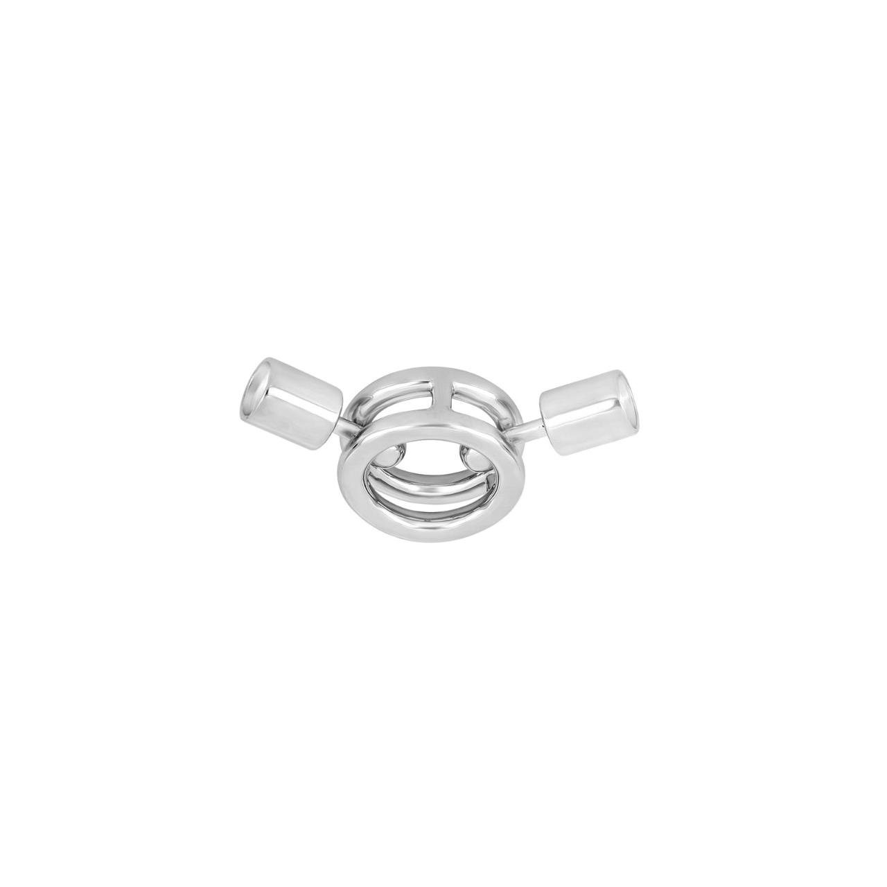 Silver rhod. Flex claps small 