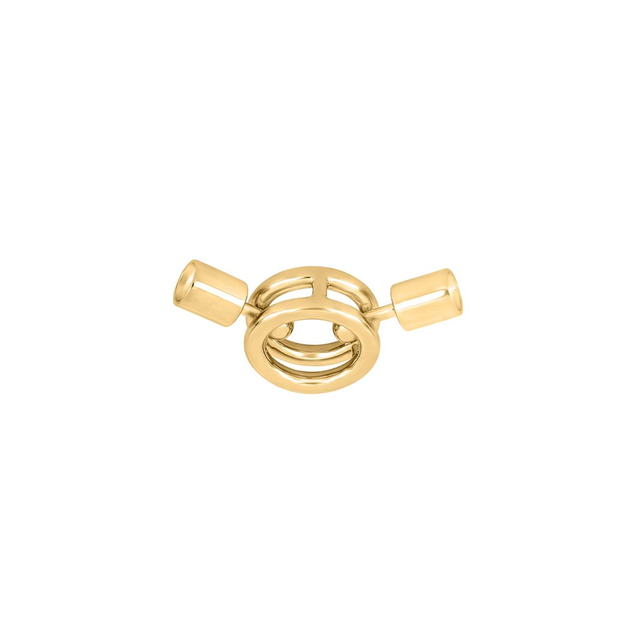 Silver goldplated Flex claps small 
