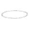 Rhodium-pl silver ankle chain BOND52 27cm 