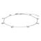 Rhodium-pl silver ankle chain DISC52 27cm 