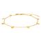 Gold-pl silver ankle chain DISC52 27cm