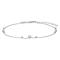 Rhodium-pl silver ankle chainBEAD52 27cm 