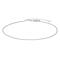 Rhodium-pl silver ankle chain BORG52 27cm 