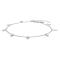 Rhodium-pl silver ankle chain DISC52 27cm 