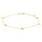 8ct. gold anklet w/plate 