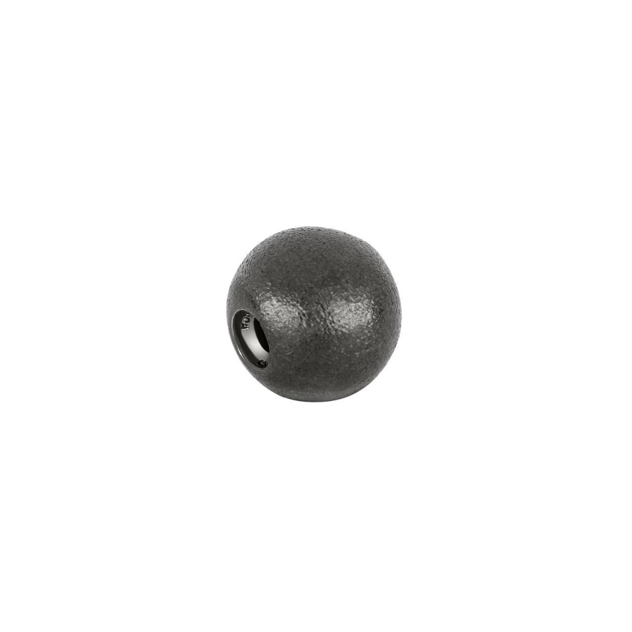 Black silver rhod. claps matt 12mm 