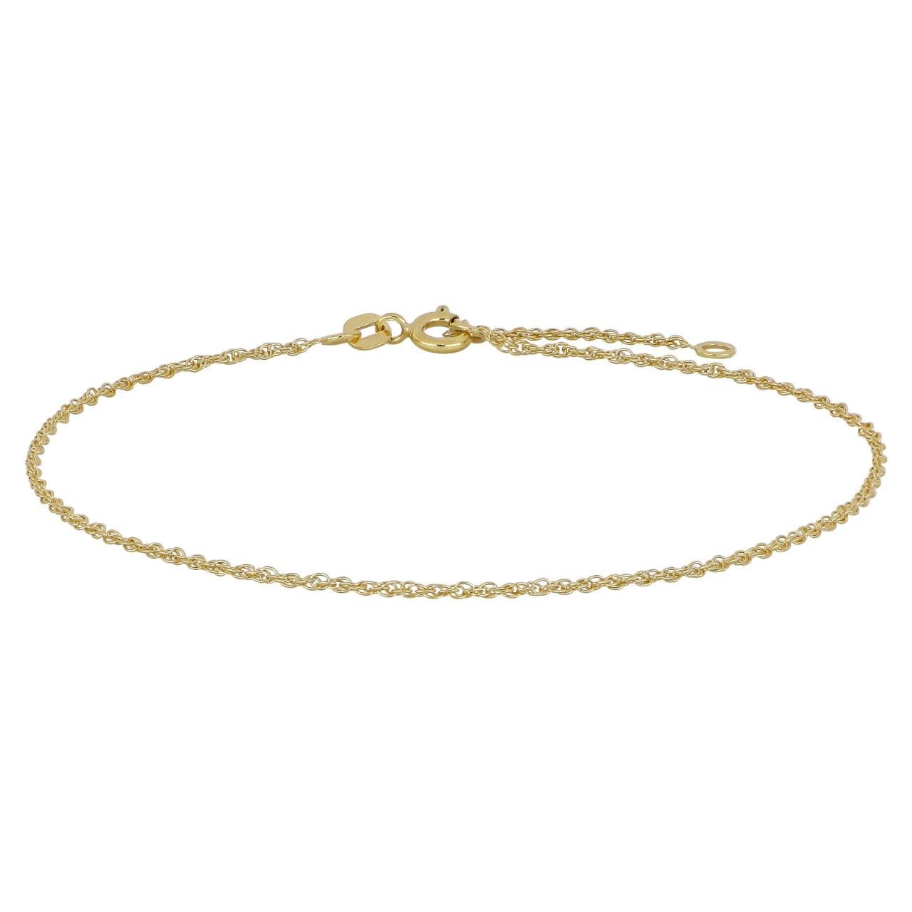9ct. gold anklets cordel 