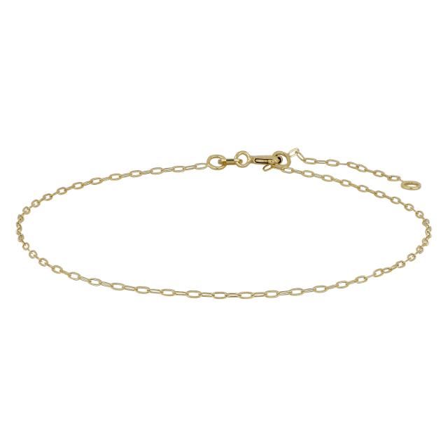 9ct. gold anklets facet anchor 