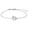 Rhod. silver bracelet unicorn 