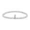 Rhod. silver ball bracelet 