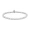 Rhod. silver ball bracelet 