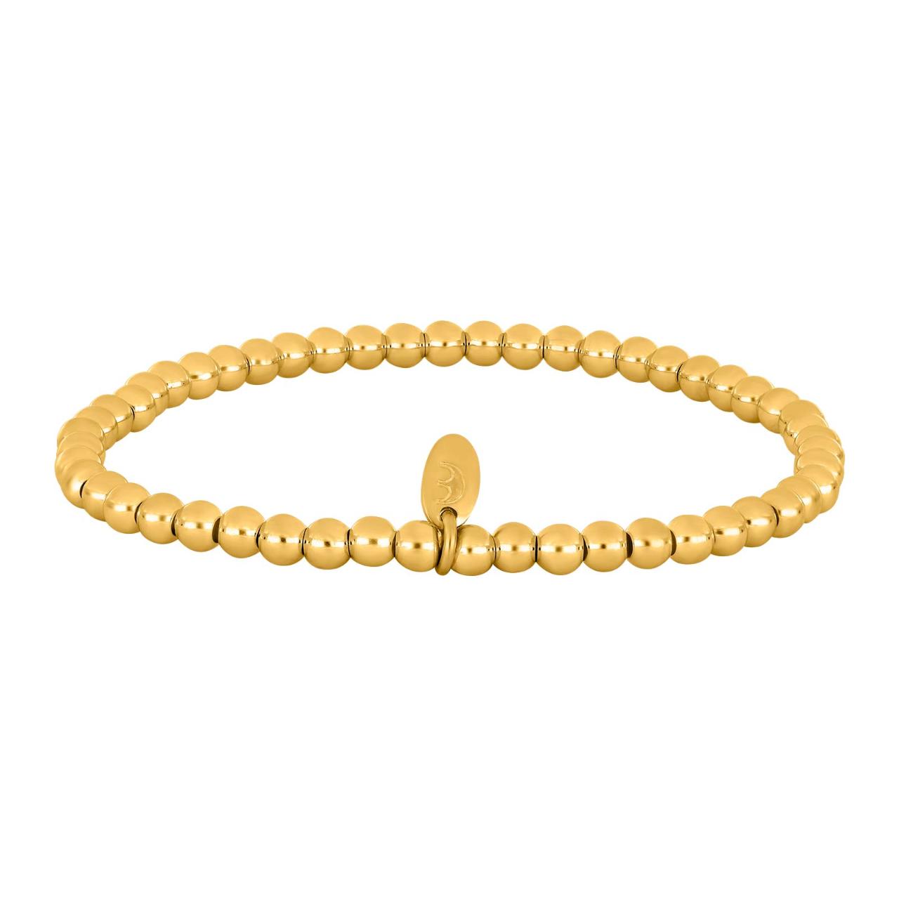 Goldpl silver ball bracelet 