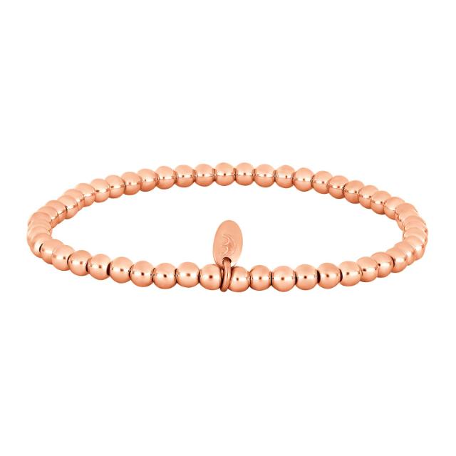 Rosegoldpl silver ball bracelet 