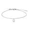 Rhod. silver bracelet heart w/pink cz 