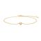 Goldp. silver bracelet heart w/ white opal