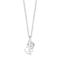 Rhod. silver necklace faith, hope, love 