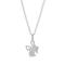 Rhod. silver necklace guardian angel 