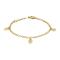 8ct. bracelet w/3 hearts 